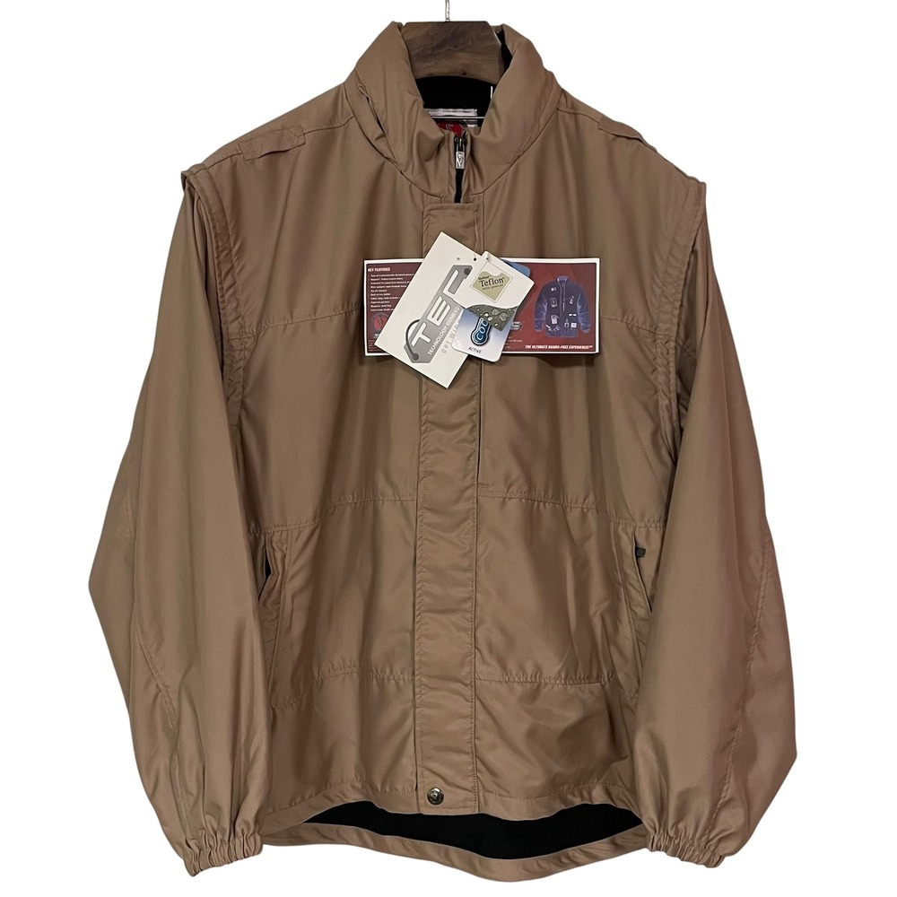 SCOTTEVEST Mens‎ SEV Sport TEC 4.0 Jacket Tan Convertible Vest Coolmax XXL New